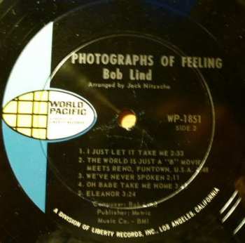 LP Bob Lind: Photographs Of Feeling