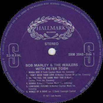 LP Bob Marley & The Wailers: Bob Marley And The Wailers With Peter Tosh