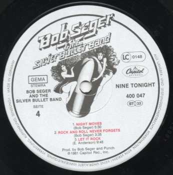 2LP Bob Seger And The Silver Bullet Band: Nine Tonight