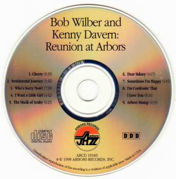 CD Kenny Davern: Reunion At Arbors