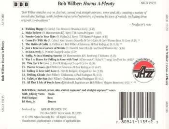 CD Bob Wilber: Horns A-Plenty
