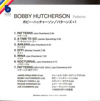 CD Bobby Hutcherson: Patterns LTD