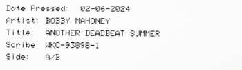 LP Bobby Mahoney: Another Deadbeat Summer