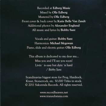 CD Bobby Sant: It's Just A Lonely Feeling