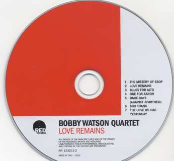 CD Bobby Watson: Love Remains