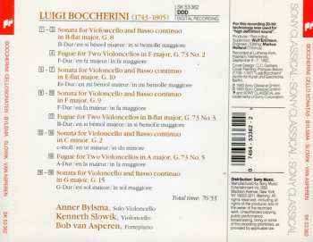 CD Luigi Boccherini: Cello Sonatas - Fugues For 2 Cellos