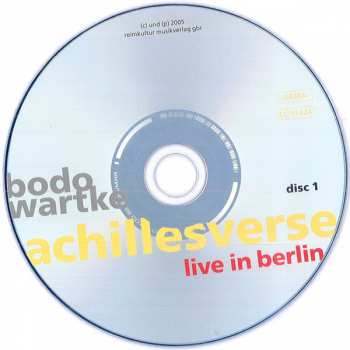 2CD Bodo Wartke: Achillesverse - Live In Berlin