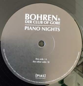 2LP/CD Bohren & Der Club Of Gore: Piano Nights