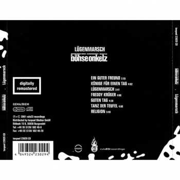 CD Böhse Onkelz: Lügenmarsch