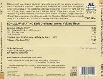 CD Bohuslav Martinů: Early Orchestral Works, Volume Three