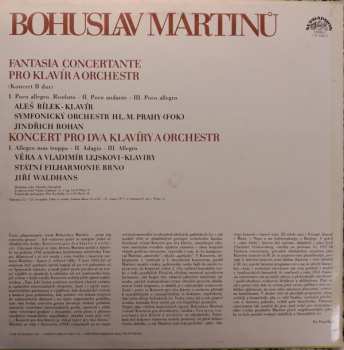 LP Bohuslav Martinů: Fantasia Concertante Pro Klavír A Orchestr / Koncert Pro Dva Klavíry A Orchestr