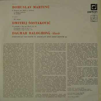 LP Bohuslav Martinů: I. Klavírní Koncert S Orchestrem / Preludia A Fugy Op. 87 - Preludium A Fuga A Dur / Preludium A Fuga D Moll