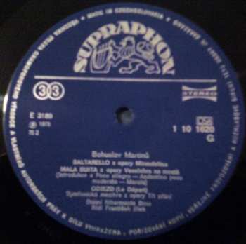 LP Bohuslav Martinů: Orchestrální Hudba Z Oper = Orchestral Music From Operas