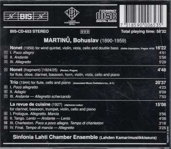 CD Bohuslav Martinů: Nonet • Nonet (Fragment) • Flute Trio • La Revue de Cuisine