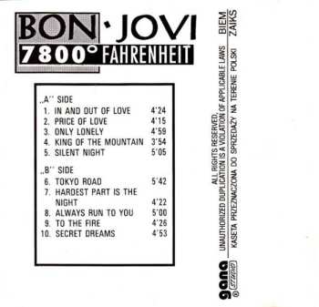 MC Bon Jovi: 7800° Fahrenheit