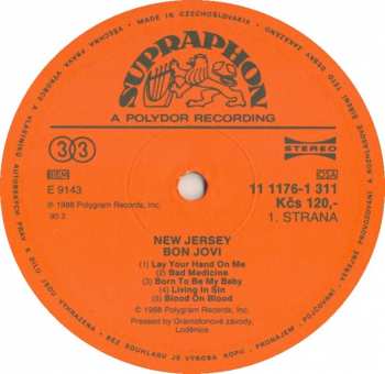 LP Bon Jovi: New Jersey