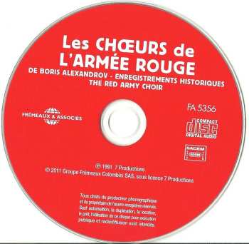CD Boris Alexandrov: Les Chœurs De L'Armée Rouge Vol.1