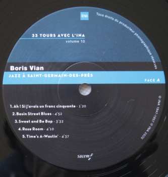 LP Boris Vian: Jazz À Saint-Germain-Des-Prés LTD | NUM