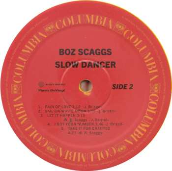 LP Boz Scaggs: Slow Dancer CLR