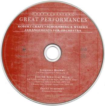 CD Johann Sebastian Bach: The Music Of Arnold Schoenberg