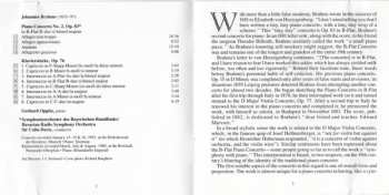 CD Johannes Brahms: Piano Concerto No.2