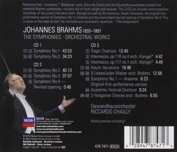 3CD Johannes Brahms: The Symphonies