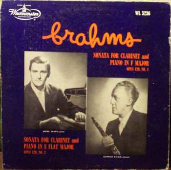 Album Johannes Brahms: 2 Clarinet Sonatas Op.120
