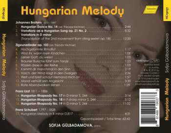 CD Johannes Brahms: Hungarian Melody