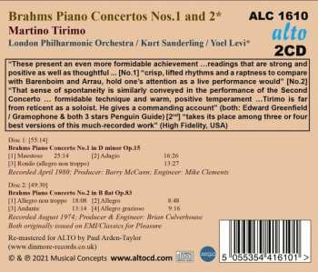2CD Johannes Brahms: Piano Concerto 1 In D Minor; Piano Concerto 2 In B Flat