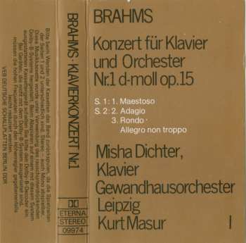 Box Set/2MC Johannes Brahms: Die Klavierkonzerte