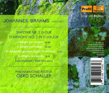 CD Johannes Brahms: Symphony No. 2