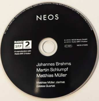 CD Johannes Brahms: Clarinet Quintet Op. 115 / The Five Points / In 23 Teilen