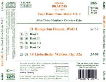 CD Johannes Brahms: Four Hand Piano Music Vol. 2