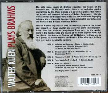 5CD Johannes Brahms: Walter Klien Plays Brahms