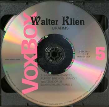 5CD Johannes Brahms: Walter Klien Plays Brahms