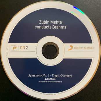 4CD/Box Set Johannes Brahms: Zubin Mehta Conducts Brahms (Symphonies Nos. 1-4 • Tragic Overture • Haydn Variations)