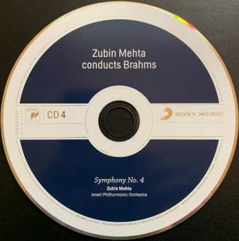 4CD/Box Set Johannes Brahms: Zubin Mehta Conducts Brahms (Symphonies Nos. 1-4 • Tragic Overture • Haydn Variations)