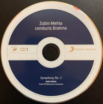 4CD/Box Set Johannes Brahms: Zubin Mehta Conducts Brahms (Symphonies Nos. 1-4 • Tragic Overture • Haydn Variations)