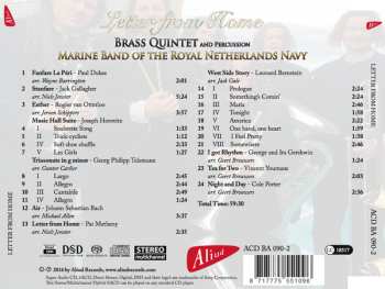 SACD Brass Quintet And Percussion Marine Band Of The Royal Netherlands Navy: Letter From Home