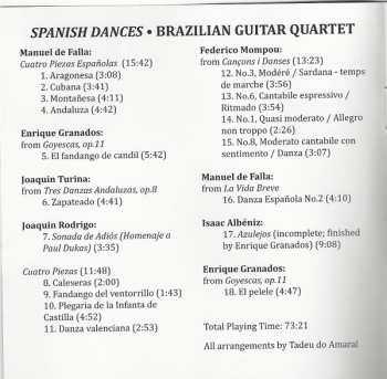 CD Brazilian Guitar Quartet: Spanish Dances