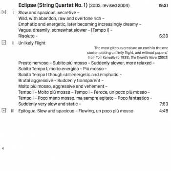 CD Brett Dean: Epitaphs · Eclipse (String Quartet No. 1) · String Quartet No. 2 'And Once I Played Ophelia'