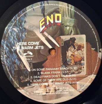 LP Brian Eno: Here Come The Warm Jets