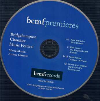 CD Bridgehampton Chamber Music Festival: BcmfPremieres