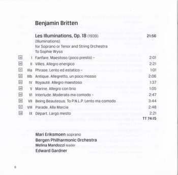 SACD Benjamin Britten: Les Illuminations / Quatre Chansons Françaises / Chants D'Auvergne