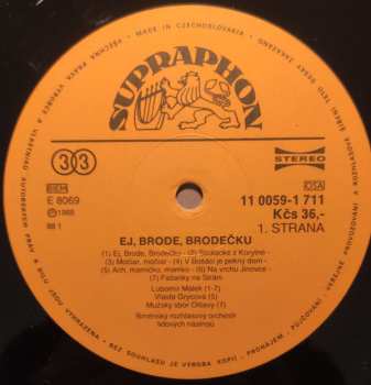 LP Brněnský Rozhlasový Orchestr Lidových Nástrojů: Ej, Brode, Brodečku / Moravian Folk Songs