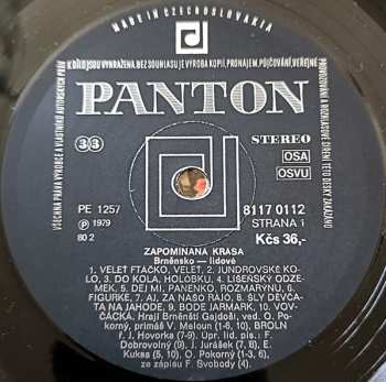 LP Brněnští Gajdoši: Zapomínaná Krása (Lidové Písně Z Brněnska, Hané A Jihlavska)