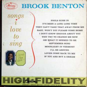 Album Brook Benton: Songs I Love To Sing
