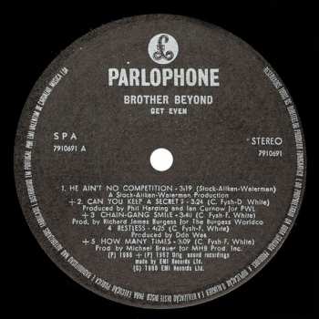 LP Brother Beyond: Get Even