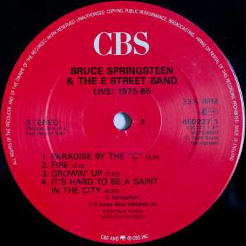 5LP/Box Set Bruce Springsteen & The E-Street Band: Live 1975-85