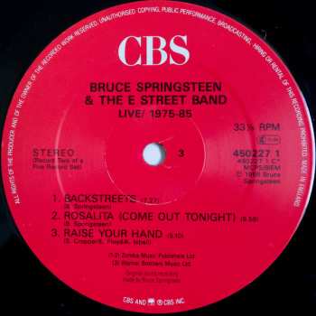 5LP/Box Set Bruce Springsteen & The E-Street Band: Live 1975-85